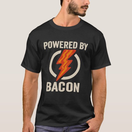バイコン肉好おもしろいきバーベグリルカーニヴで動く Tシャツ (正面)