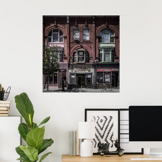 バイゴネスと美容師とバファロス3色 ポスター (ホームオフィス)