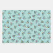 バイサイクリングのラッピング紙 ラッピングペーパーシート (正面3)