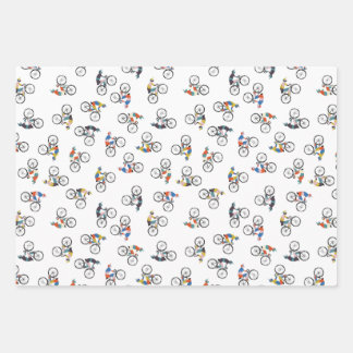 バイサイクリングのラッピング紙 ラッピングペーパーシート