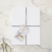 バイサイクリングバルーンゾウパーソナライズされたギフトラベル ギフトタグ (より糸付き)