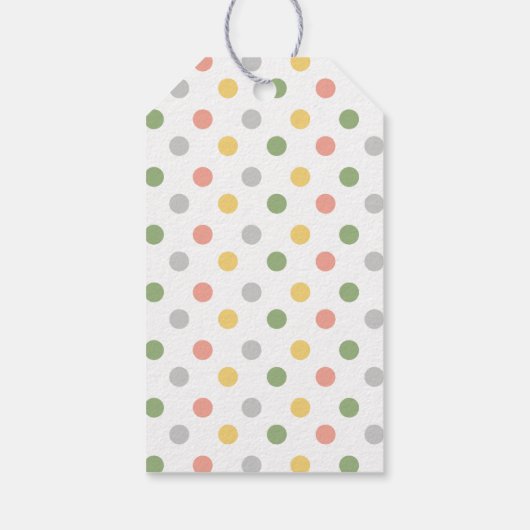 バイサイクリングバルーンゾウパーソナライズされたギフトラベル ギフトタグ (裏面)