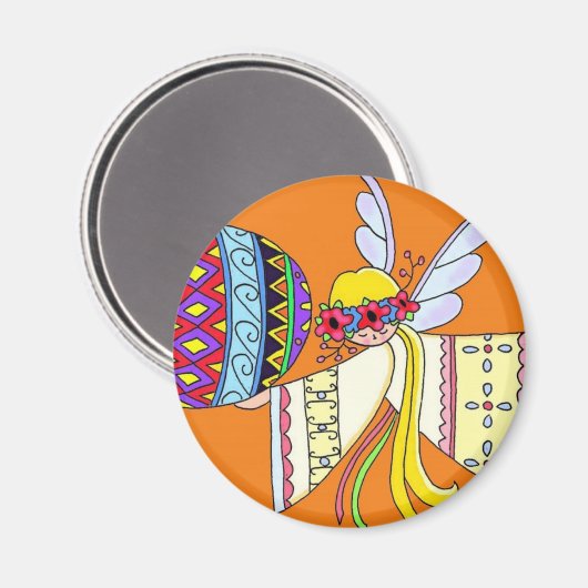 バイザウィングオブアンエンジェルウクライナフォークアート マグネット (正面/裏面)