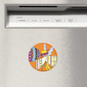 バイザウィングオブアンエンジェルウクライナフォークアート マグネット (インサイチュ (食洗機))