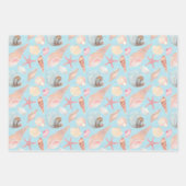 バイザシーシリーズデザイン ラッピングペーパーシート (正面)