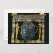 バイザーの胸，ペーサー，スカラブ付き ポストカード (正面/裏面)