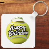バイザー付きハッピーバースデーボール キーホルダー (裏面)