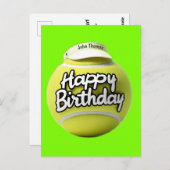 バイザー付きハッピーバースデーボール ポストカード (正面/裏面)