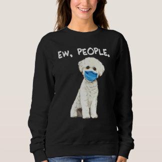 バイシオンフリース新しい人々ドッグマスクを着て顔 スウェットシャツ