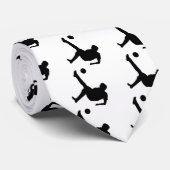 バイシクルキックのサッカーの選手 ネクタイ (ロール)