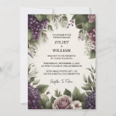 バイシードルーラルファームウッドフルーツアイビーヴィンヤード結婚ズ 招待状 (正面)