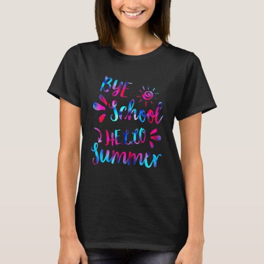 バイスクールハローサマー絞り染め先生サマー3 Tシャツ (正面)
