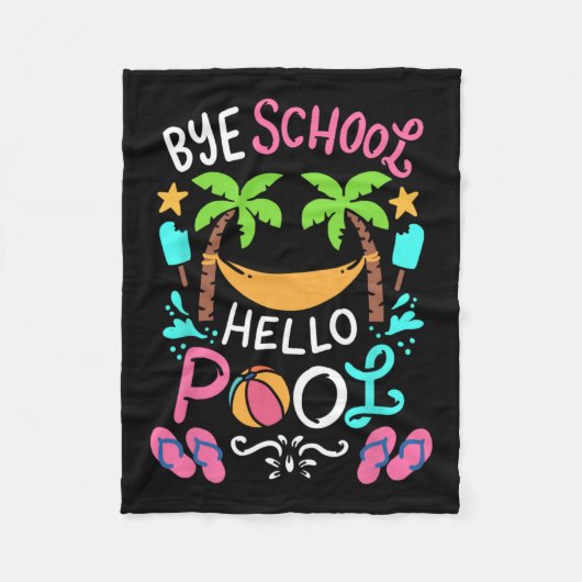 バイスクールビーチTボールティーハンモック フリースブランケット (正面)