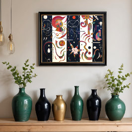 バイストライプのワシリー・カンディンスキー ポスター