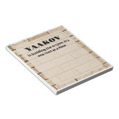 バイスハミクダッシュ（ユダヤ教の）バル・ミツバーノート ノートパッド (アングル)