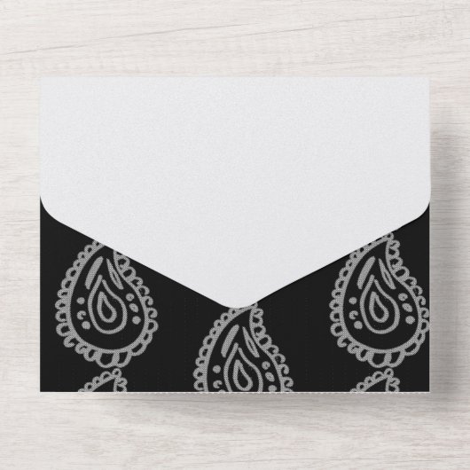 バイスリーフォイルカード オールインワン招待状 (裏面)