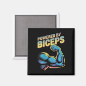 バイスロンジーに支えられたジムのユーモアTシャツ マグネット (正面/裏面)