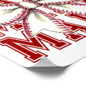 バイズビールママボウグラフィックユニークデザイン ポスター (角)