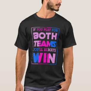 バイセクおもしろいシュアリティ・バイ・フラグ・プライド月同性愛者ギフト Tシャツ