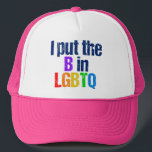 バイセクシおもしろいアルLGBTQレインボーユーモア引用文 キャップ<br><div class="desc">私はBをLGBTQに入れた。両性が好きなバイガールや男のための小さなバイセクシュアルなユーモア。虹の色の親友のための可愛い贈り物。おもしろい両性引用文。</div>