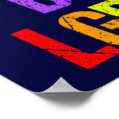 バイセクシおもしろいアルLGBTQレインボーユーモア引用文 ポスター (角)