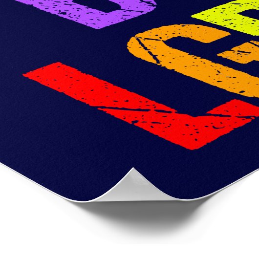 バイセクシおもしろいアルLGBTQレインボーユーモア引用文 ポスター (角)