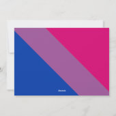 バイセクシカスタムアル国旗の誕生日クリスマス シーズンカード (裏面)