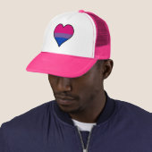 バイセクシャリティプライドハートトラック帽 キャップ (インサイチュ)