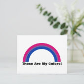 バイセクシャリティレインボープライドはがき ポストカード (スタンド正面)