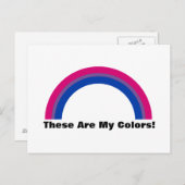 バイセクシャリティレインボープライドはがき ポストカード (正面/裏面)