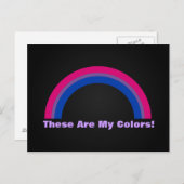 バイセクシャリティレインボープライドはがき ポストカード (正面/裏面)