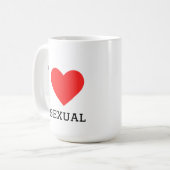 バイセクシャルが好き コーヒーマグカップ (正面左)