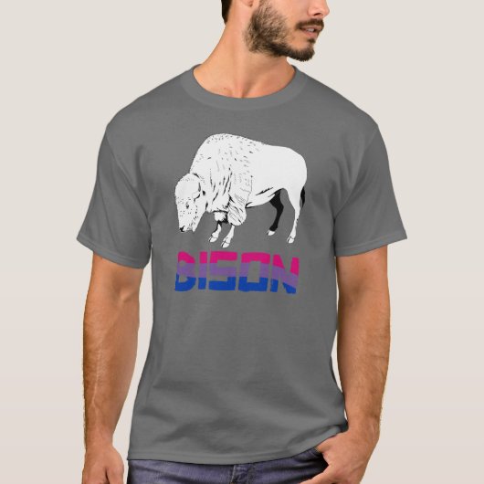 バイセクシャルのバイソン Tシャツ (正面)
