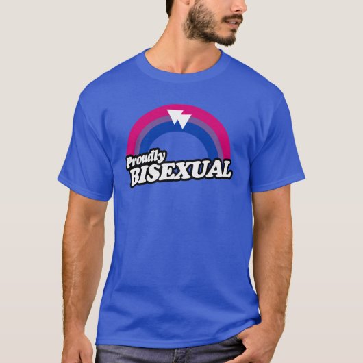 バイセクシャルを誇りに思うTシャツ Tシャツ (正面)