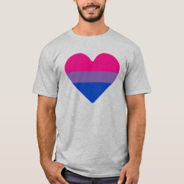 バイセクシャルハートプライドTシャツ Tシャツ