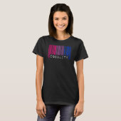 バイセクシャルバーコードプライド等値性同性愛者審美的Lg Tシャツ (正面フル)