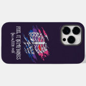 バイセクシャルフラグのスケルトンの色の背景 Case-Mate iPhoneケース (裏面 (横))