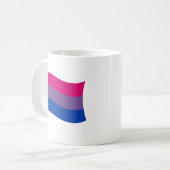 バイセクシャルフラグの波 コーヒーマグカップ (正面左)