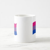 バイセクシャルフラグの波 コーヒーマグカップ (中央)