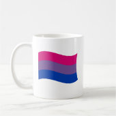 バイセクシャルフラグの波 コーヒーマグカップ (左)