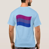 バイセクシャルフラグの波 Tシャツ (裏面)
