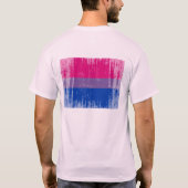 バイセクシャルフラグダストロイ加工 Tシャツ (裏面)