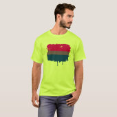 バイセクシャルフラグ垂れ流しデザイン Tシャツ (正面フル)