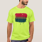 バイセクシャルフラグ垂れ流しデザイン Tシャツ (正面)