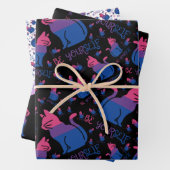 バイセクシャルプライドキャット – Be Yourself ラッピングペーパーシート (インサイチュ)