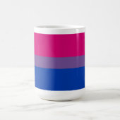 バイセクシャルプライドバナー コーヒーマグカップ (中央)