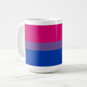 バイセクシャルプライドバナー コーヒーマグカップ (正面左)