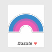 バイセクシャルプライドフラッグレインボー シール (シート)