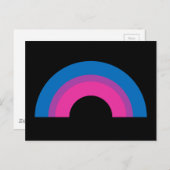 バイセクシャルプライドフラッグレインボー ポストカード (正面/裏面)