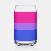 バイセクシャルプライド乾杯 ガラス缶 (正面)
